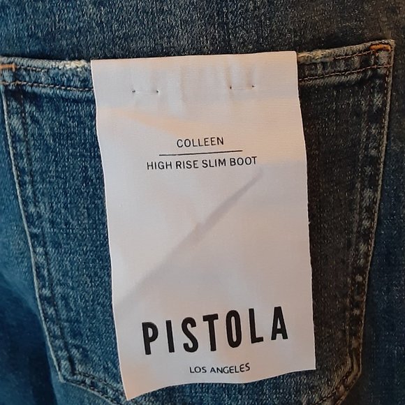 NWT PISTOLA HIGH RISE SLIM BOOT JEANS IN WILLOW SIZE 30 - Picture 6 of 8